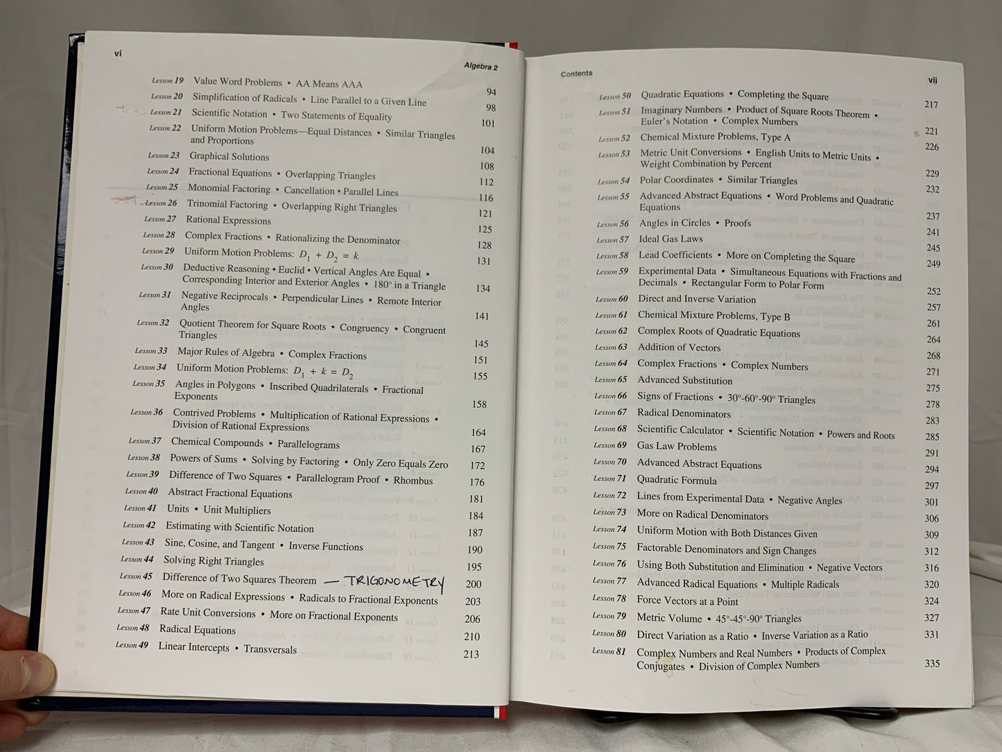 Saxon Algebra 2 (3rd Ed.) Textbook