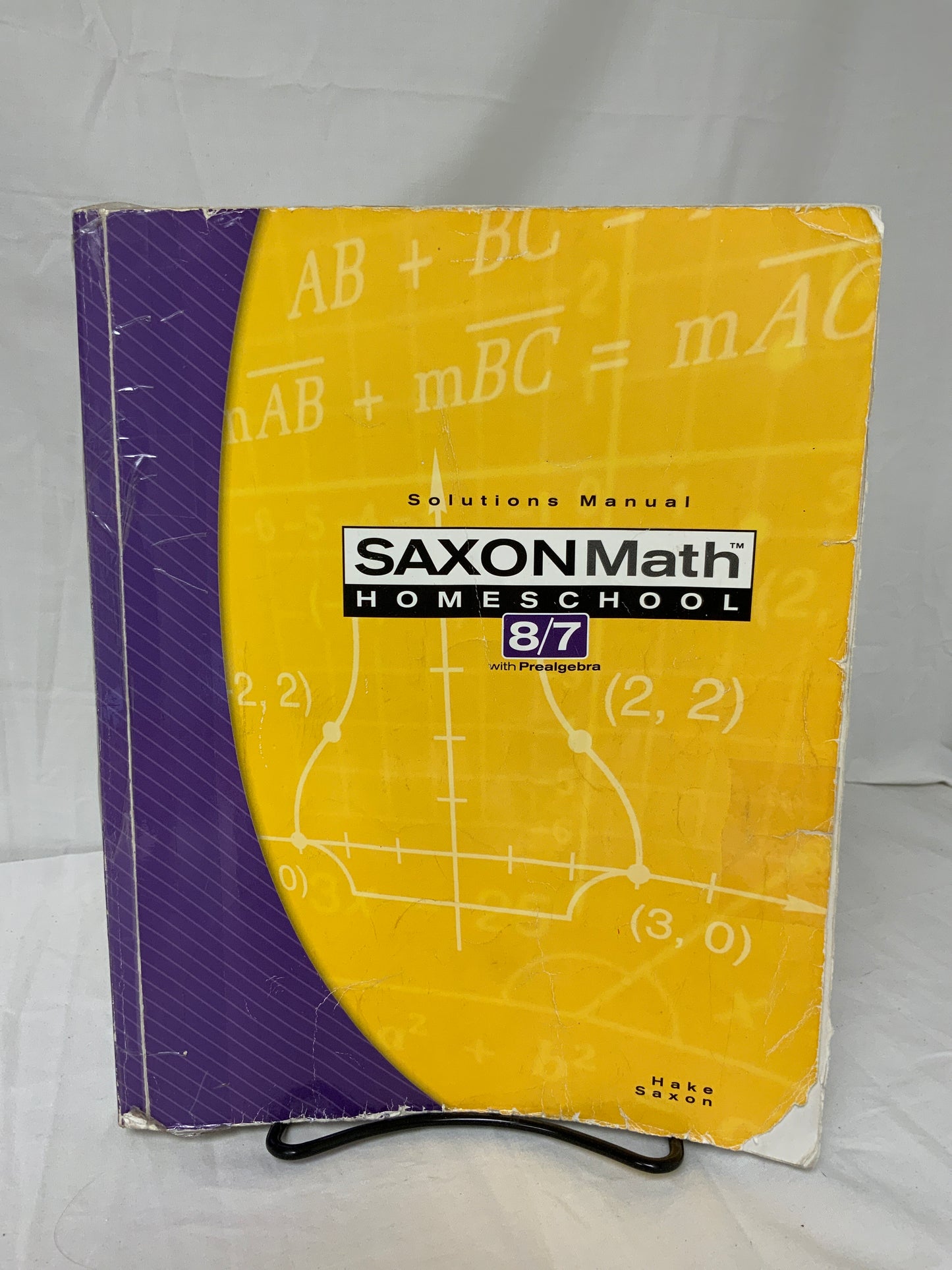 Saxon Math 8/7 Homeschool (3rd Ed.) Solutions Manual