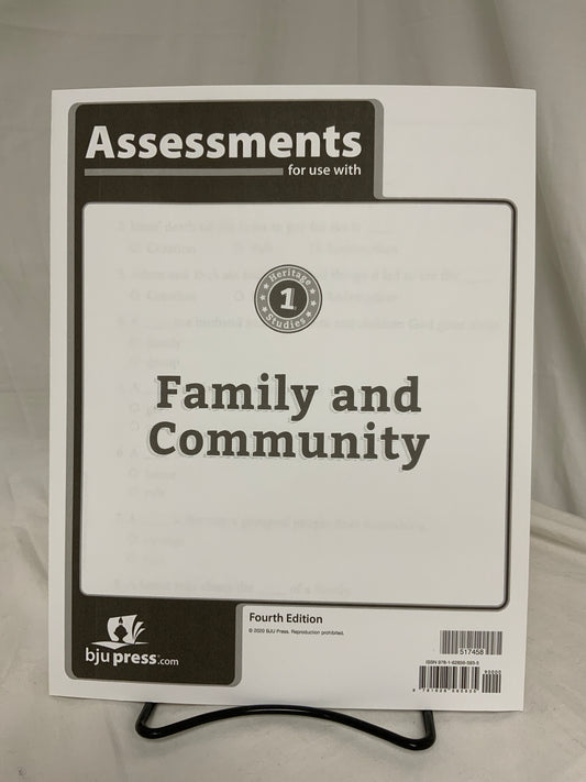 BJU Heritage Studies 1 (4th Ed.) Assessments