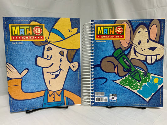 BJU Math K5 (4th Ed.) Set of 2
