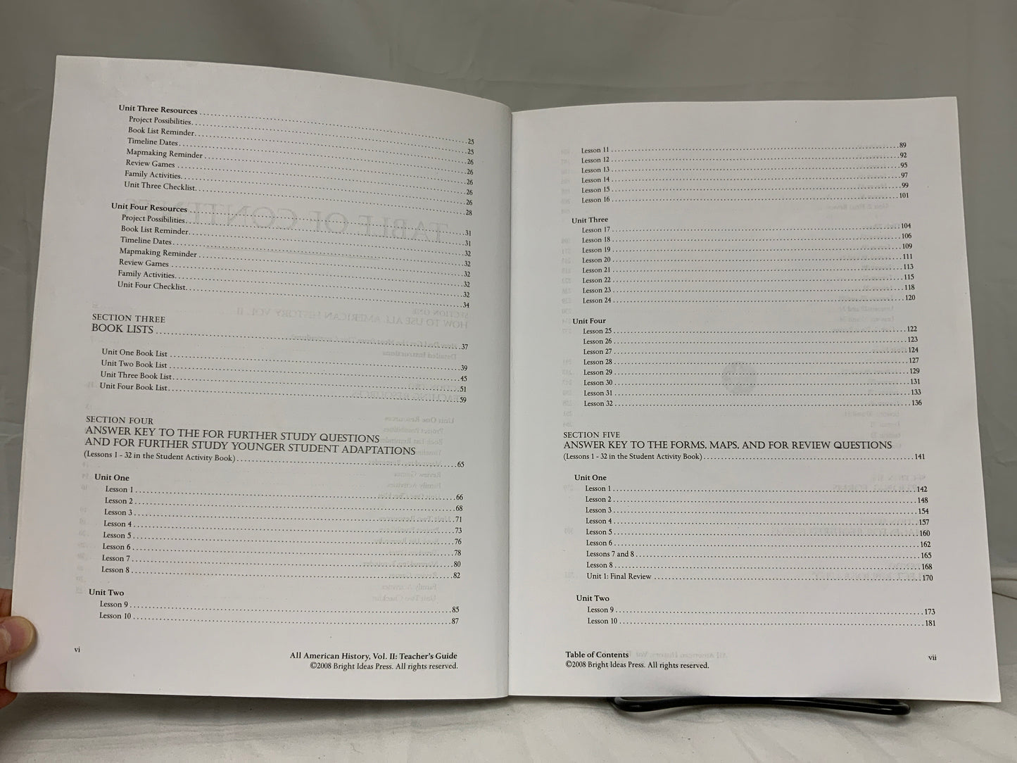 All American History Volume 2 Teacher’s Guide & Answer Key
