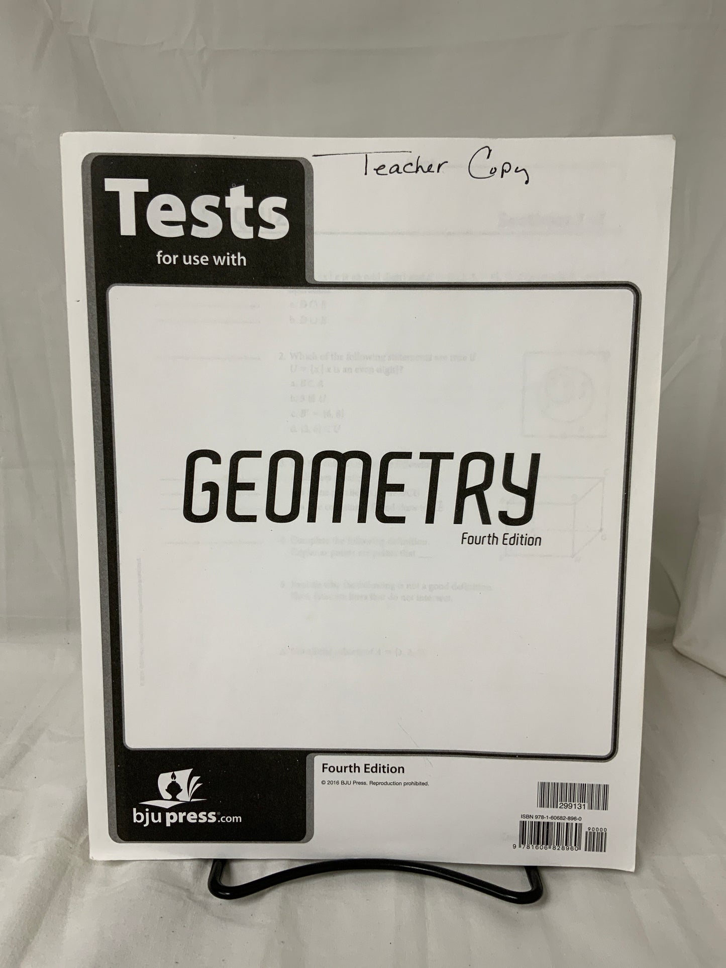 BJU Geometry (4th Ed.) Tests