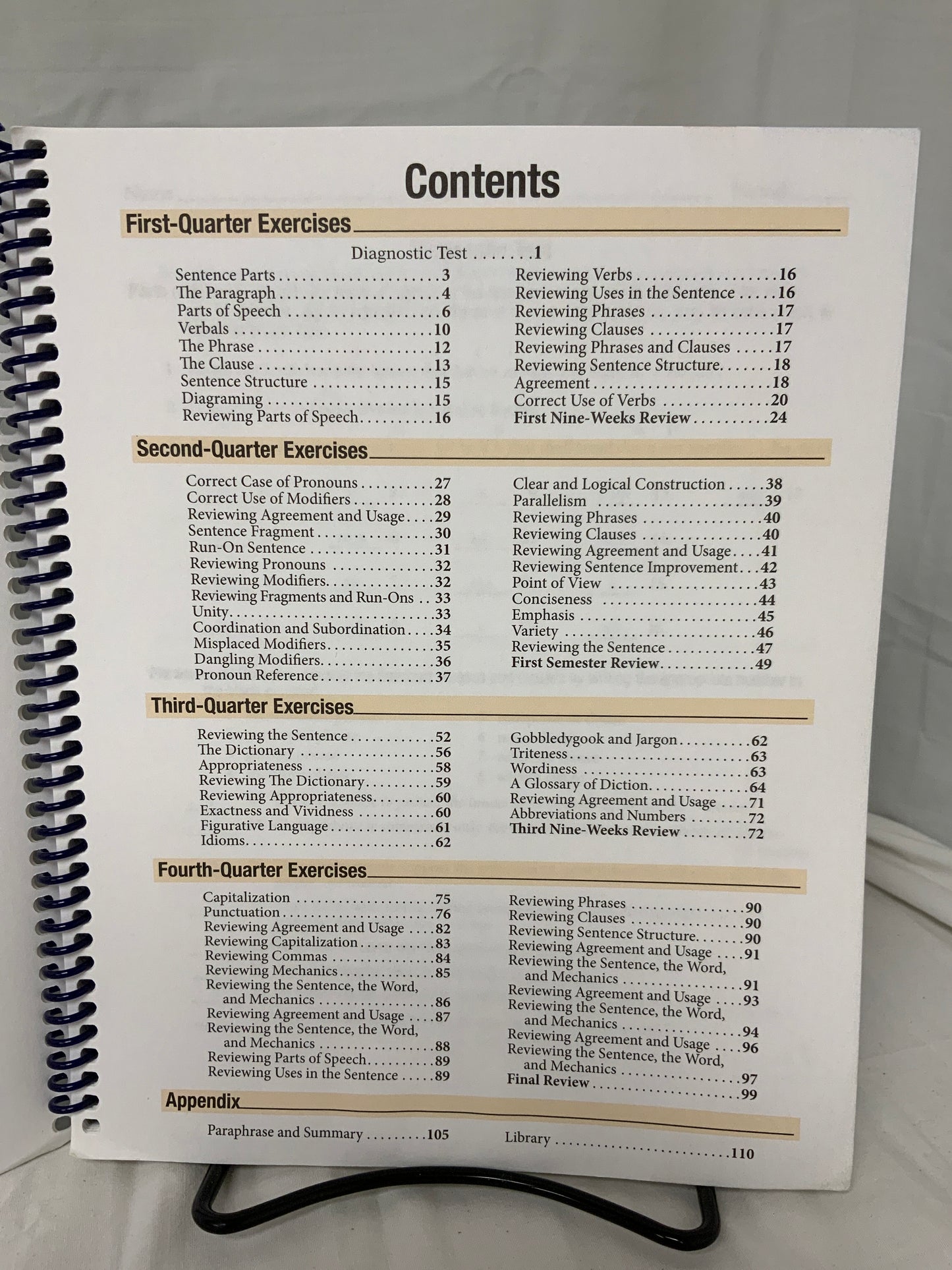 Abeka English 12 Parent Kit