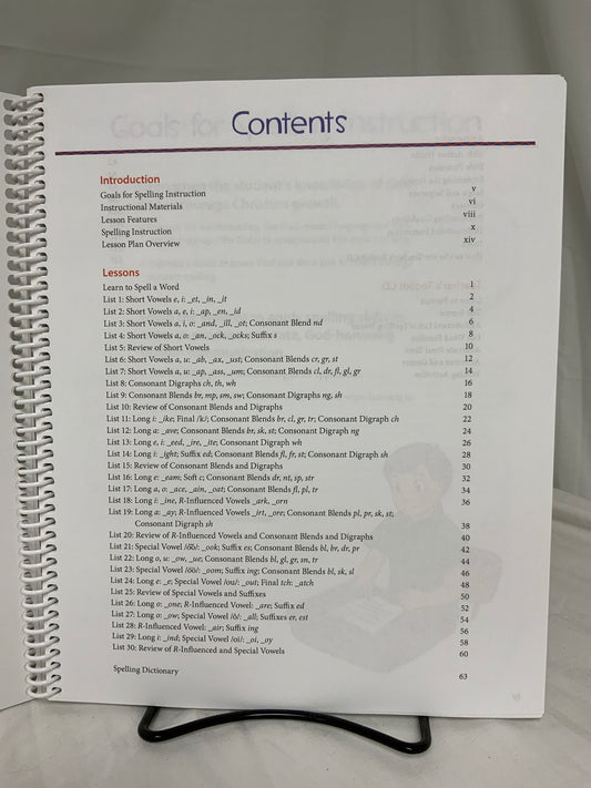 BJU Spelling 1 (3rd Ed.) Teacher's Edition