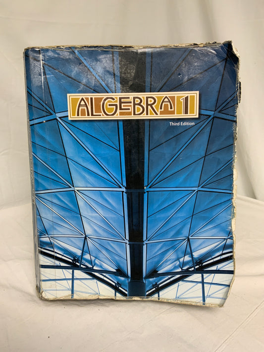 BJU Algebra 1 (3rd Ed.) Set of 3 (Worn)