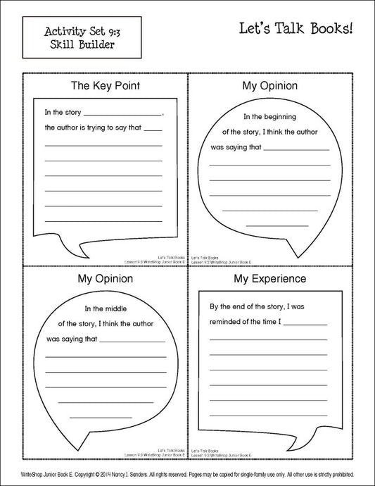 WriteShop Junior Activity Pack | Book E (w/Fold-N-Go Grammar)
