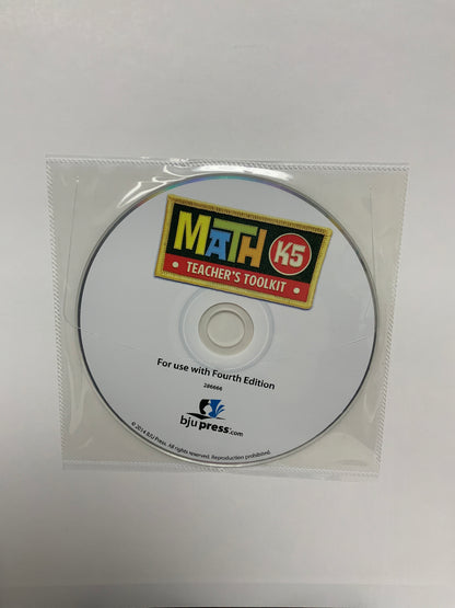 BJU Math K5 (4th Ed.) Set of 2