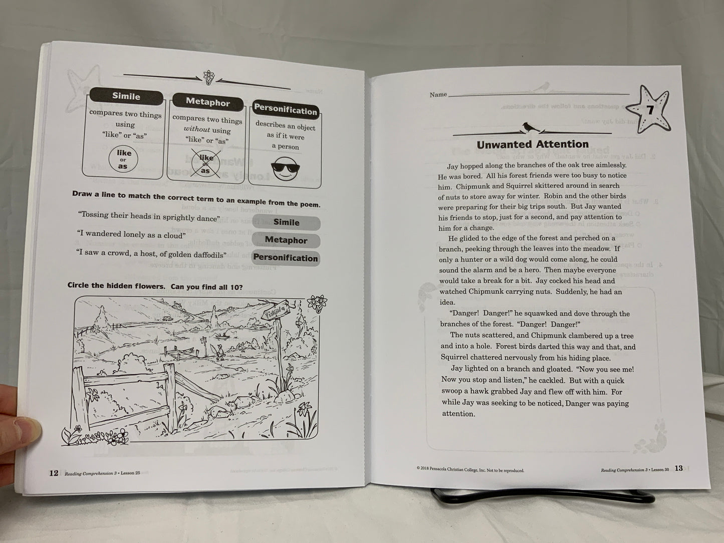 Abeka Reading Comprehension 3 Skill Sheets