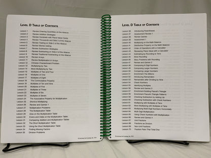 RightStart Mathematics Level D Lessons (2nd Ed.)