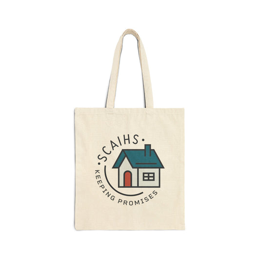 Eco-Friendly Cotton Canvas Tote Bag - Keeping Promises (home), Reusable Grocery Bag, Beach Tote, Shopping Companion, Gift Bag