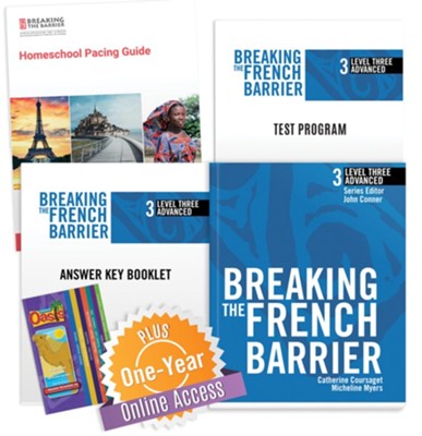 Breaking the French Barrier Level 3 Homeschool Package + Online Access