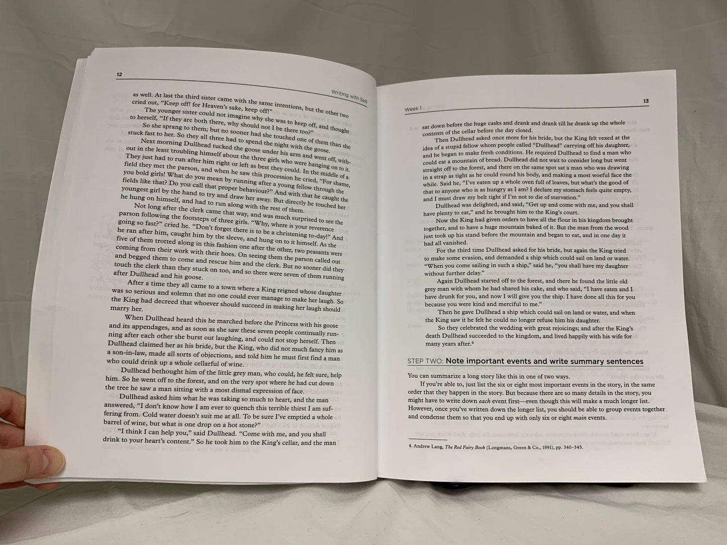 Writing With Skill Level 1 Student Workbook