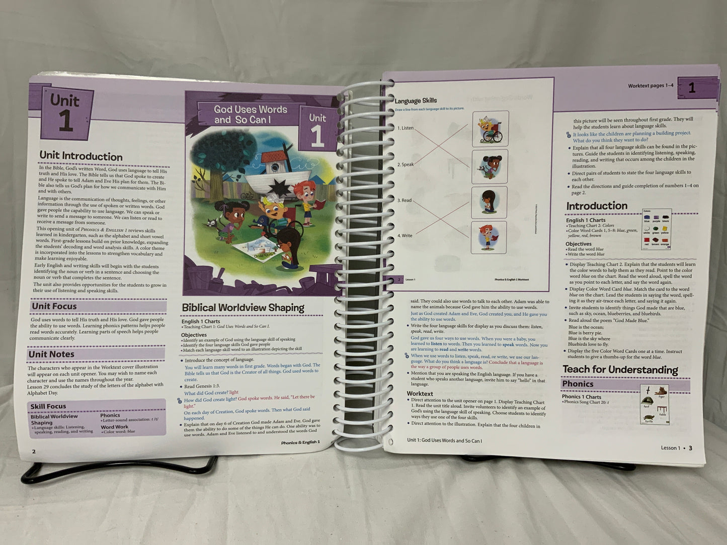 BJU Phonics & English 1 (4th Ed.) Teacher Edition