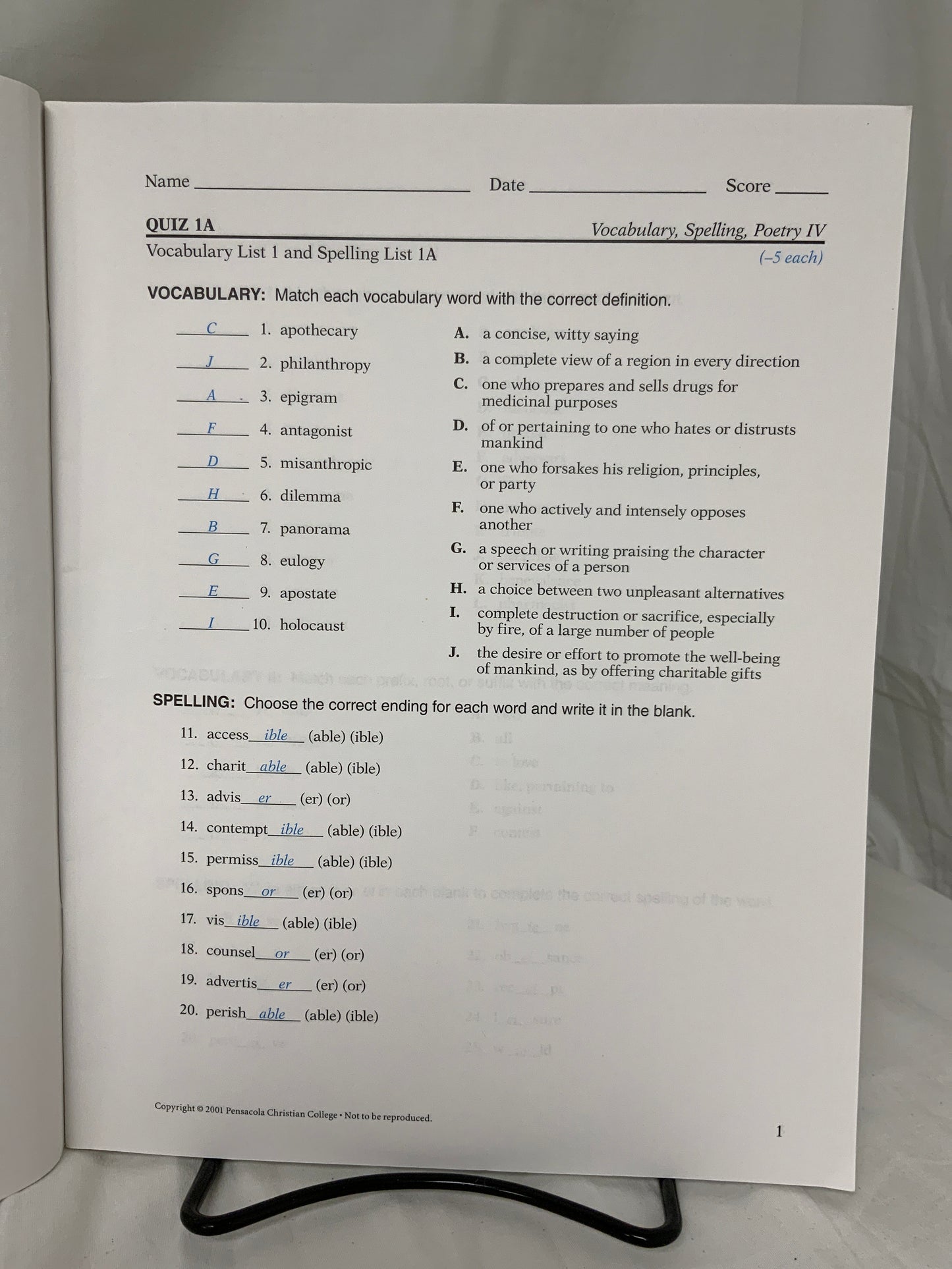 Abeka English 10 - Set of 7