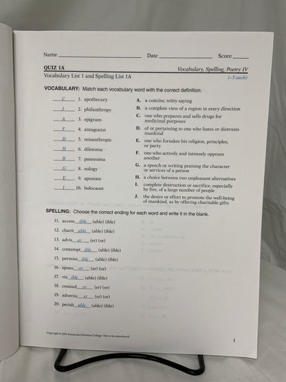 Abeka English 10 - Set of 7