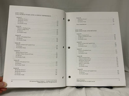 All American History Volume 2 Student Activity Book