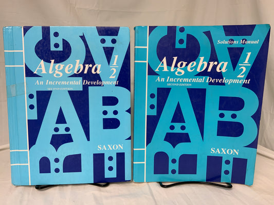 Saxon Algebra 1/2 (2nd Ed.) Set of 2