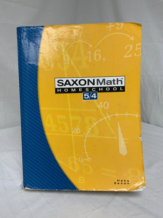 Saxon Math 5/4 Homeschool (3rd Ed.) Set of 2