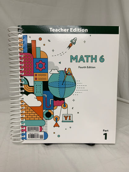 BJU Math 6 (4th Ed.) Set of 4
