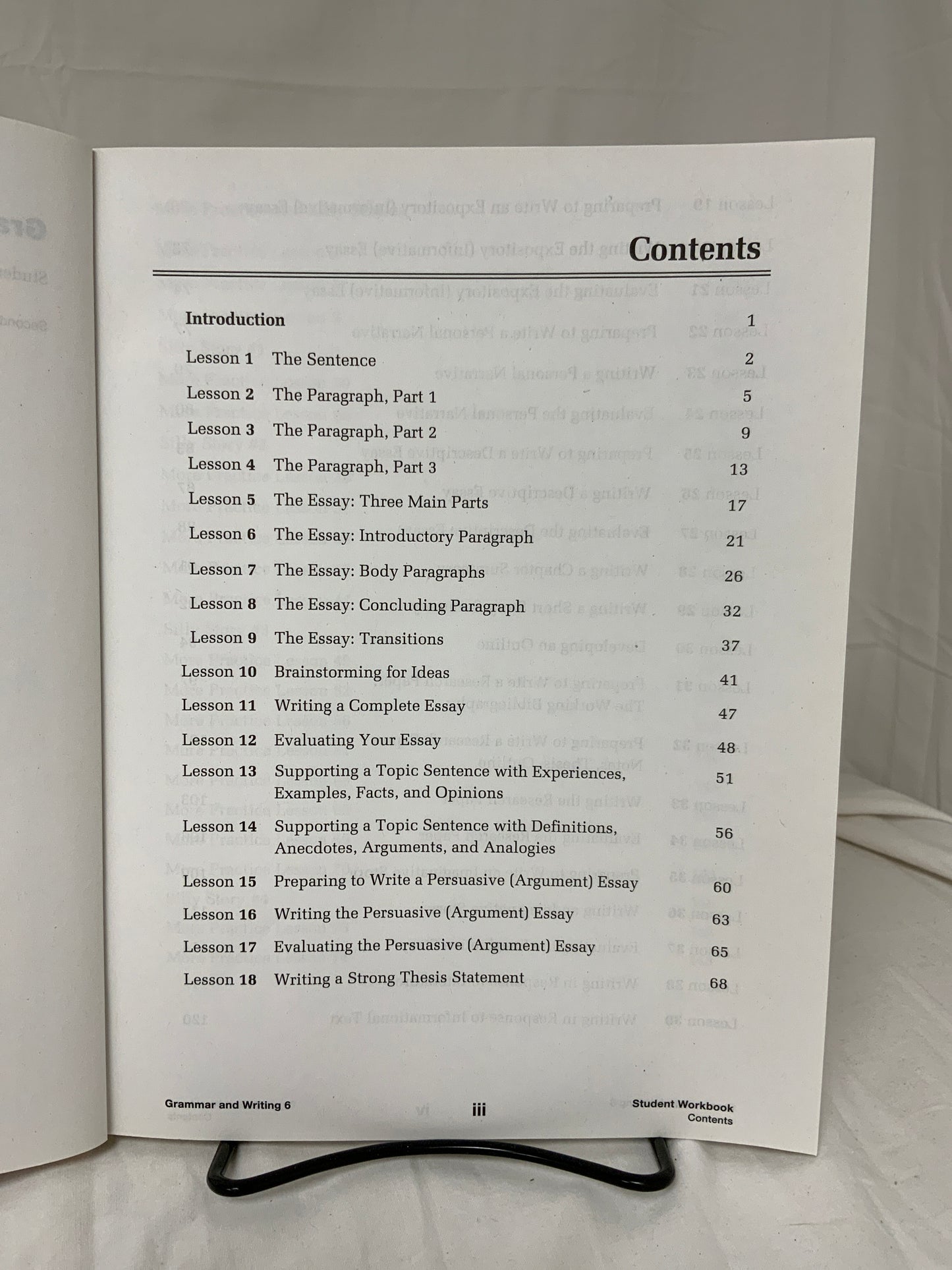 Saxon Grammar & Writing 6 (2nd Ed.) Student Workbook