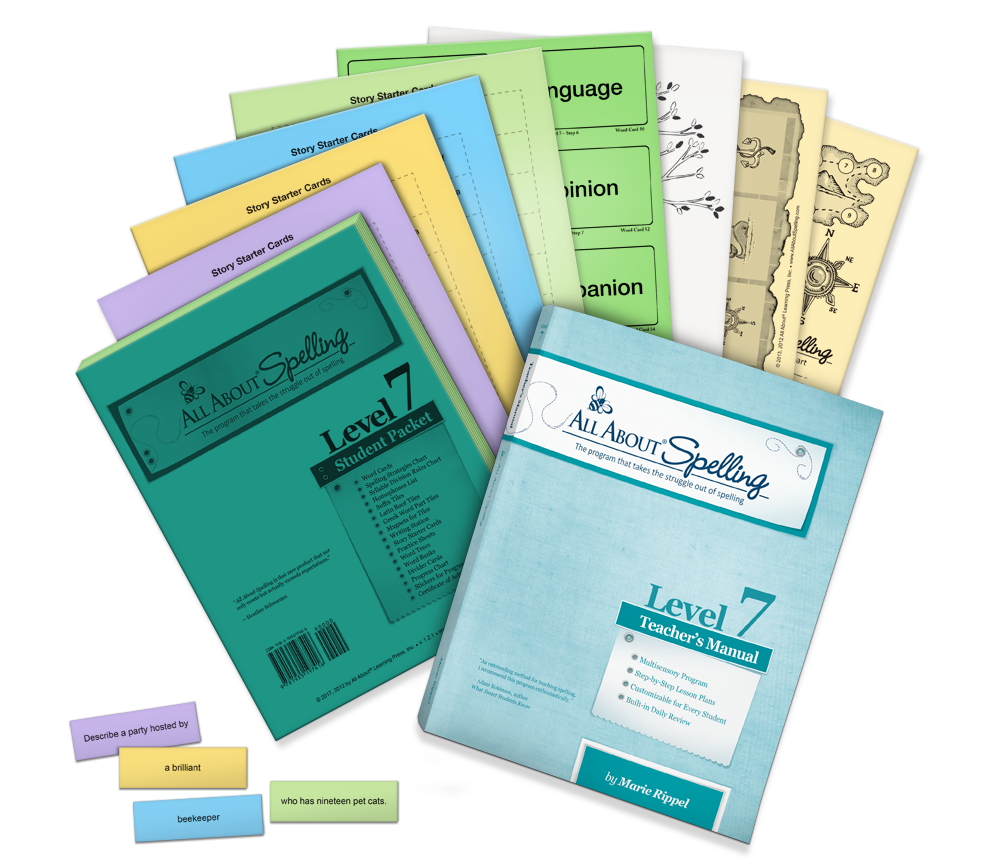 All About Spelling Level 7 Materials