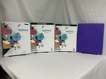 BJU Math 6 (4th Ed.) Set of 4