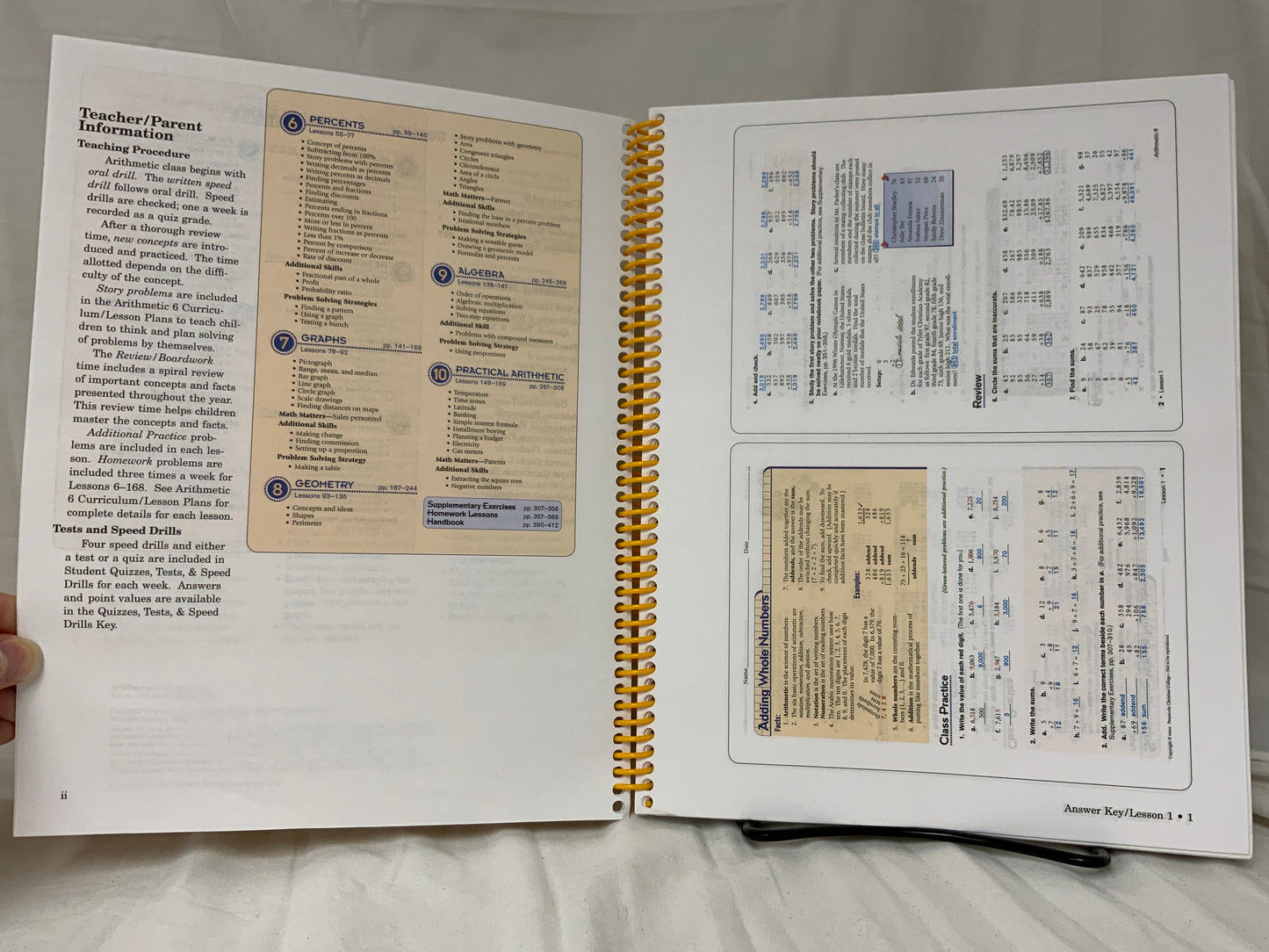Abeka Arithmetic 6 (4th Ed.) Work-text Answer Key
