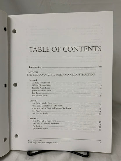 All American History Volume 2 Student Activity Book
