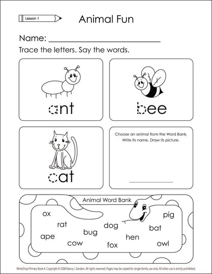 WriteShop Primary Activity Pack | Book A