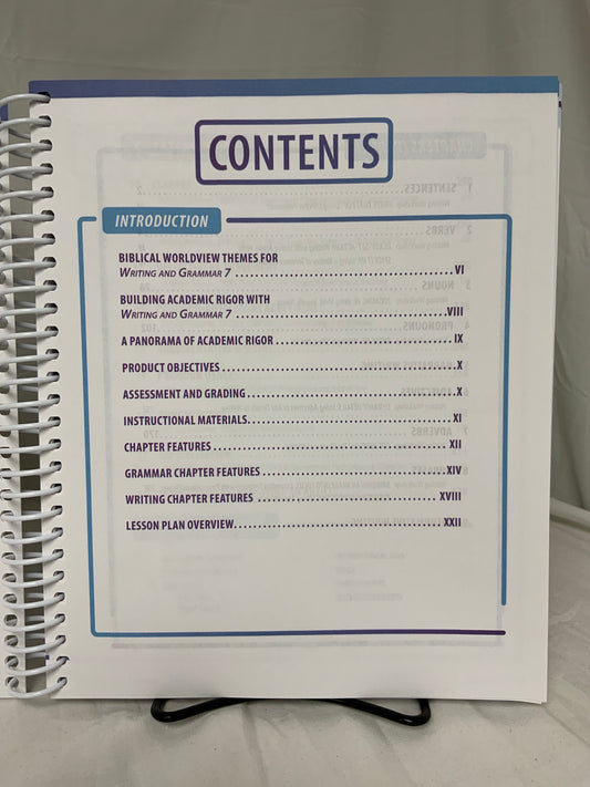 BJU Writing and Grammar 7 (4th Ed.) Teacher Edition Part 2