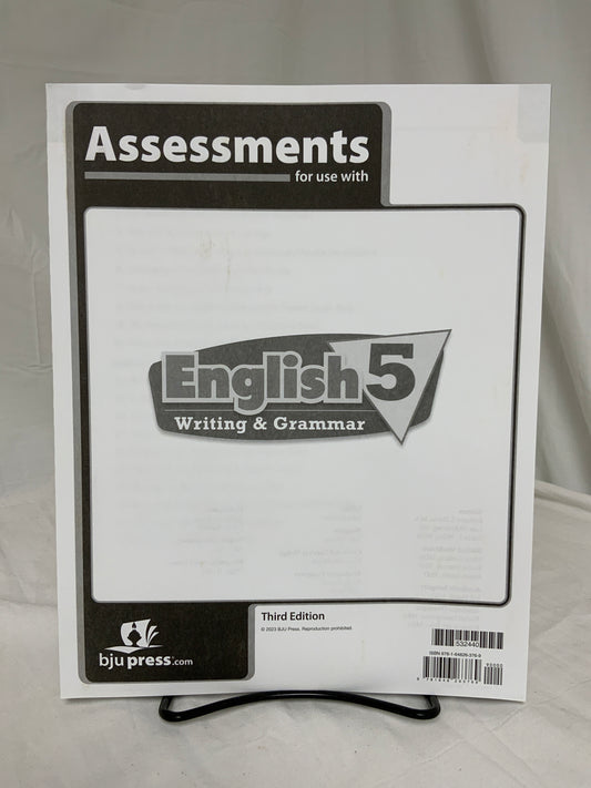 BJU English 5 (3rd Ed.) Assessments