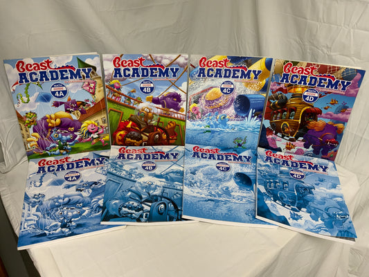 Beast Academy Level 4 Math - Set of 8
