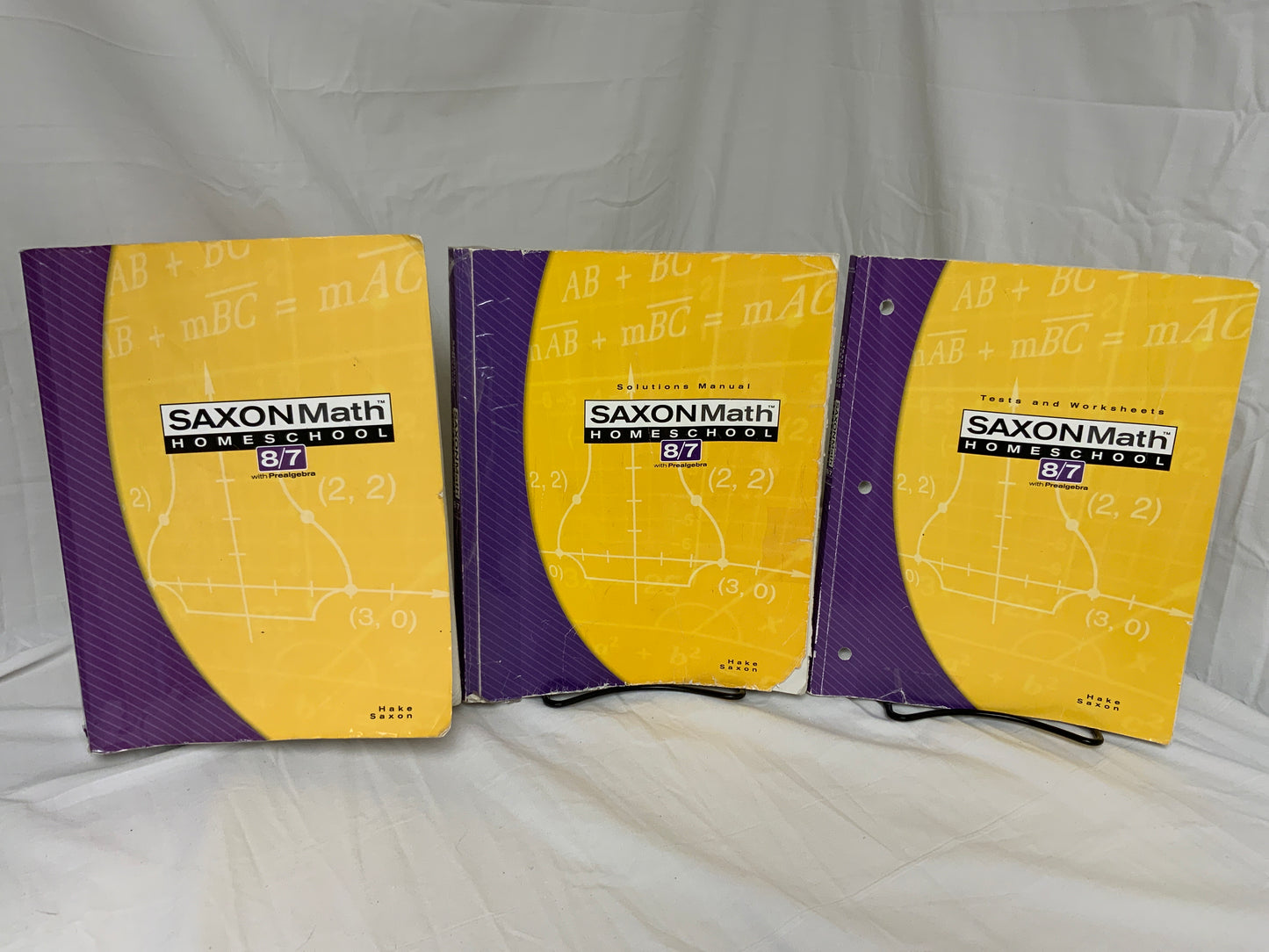Saxon Math 8/7 Homeschool (3rd Ed.) Set of 3