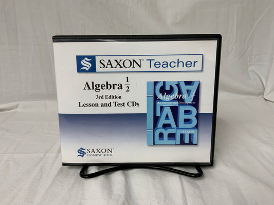 Saxon Teacher Algebra 1/2 (3rd Ed.) Lesson and Test CDs