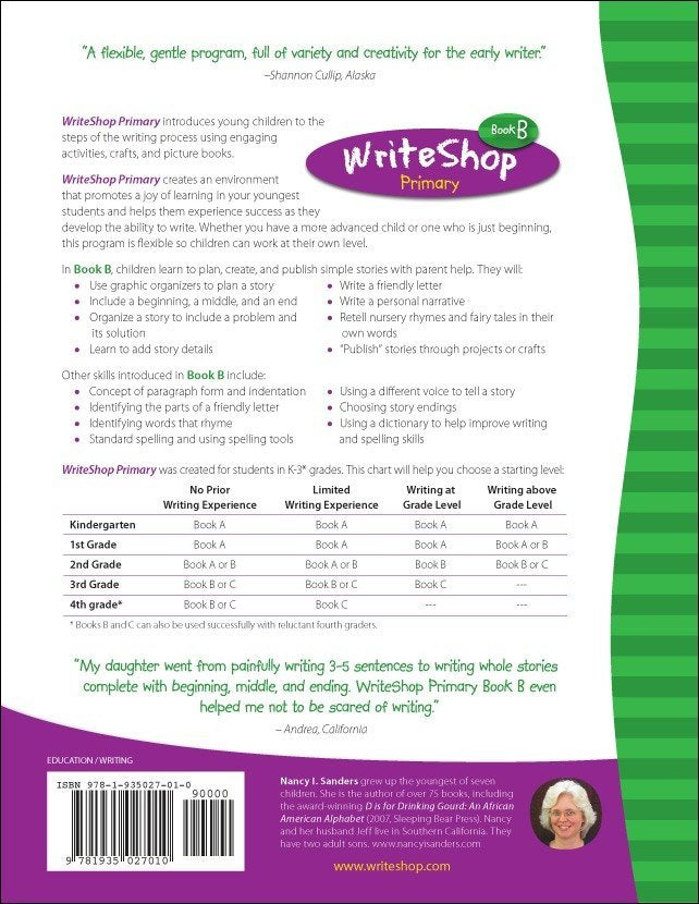 WriteShop Primary Teacher’s Guide | Book B – SCAIHS