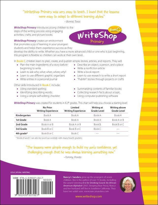 Writeshop Primary WriteShop Primary Teacher’s Guide | Book C – SCAIHS