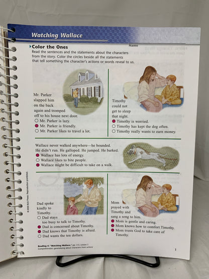 BJU Reading 4 (2nd Ed.) Worktext Answer Key