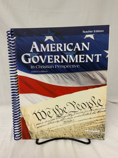 Abeka American Government (3rd Ed.) Set of 4