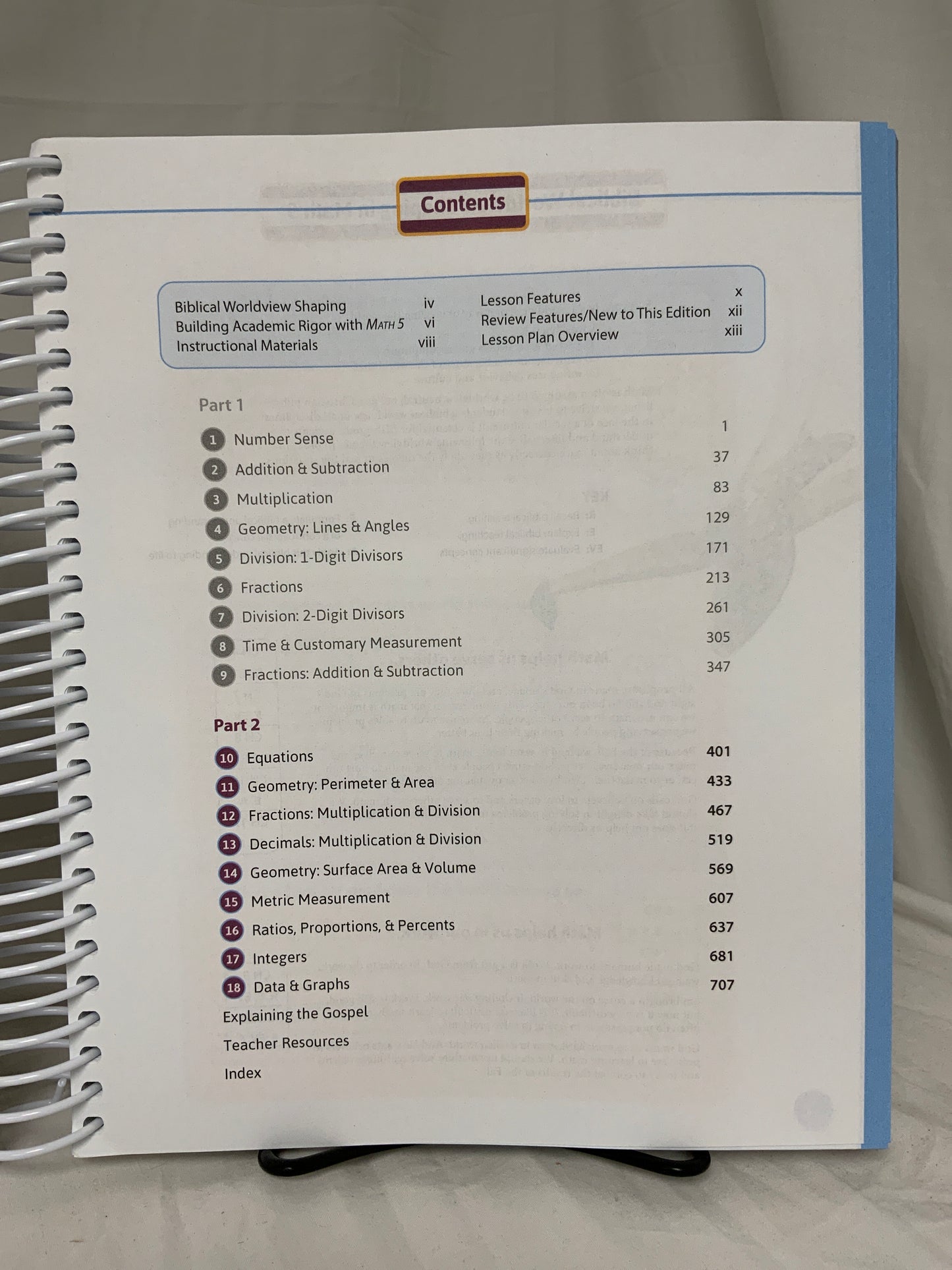 BJU Math 5 (4th Ed.) Set of 5