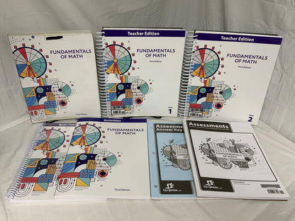BJU Fundamentals of Math (3rd Ed.) Set of 7