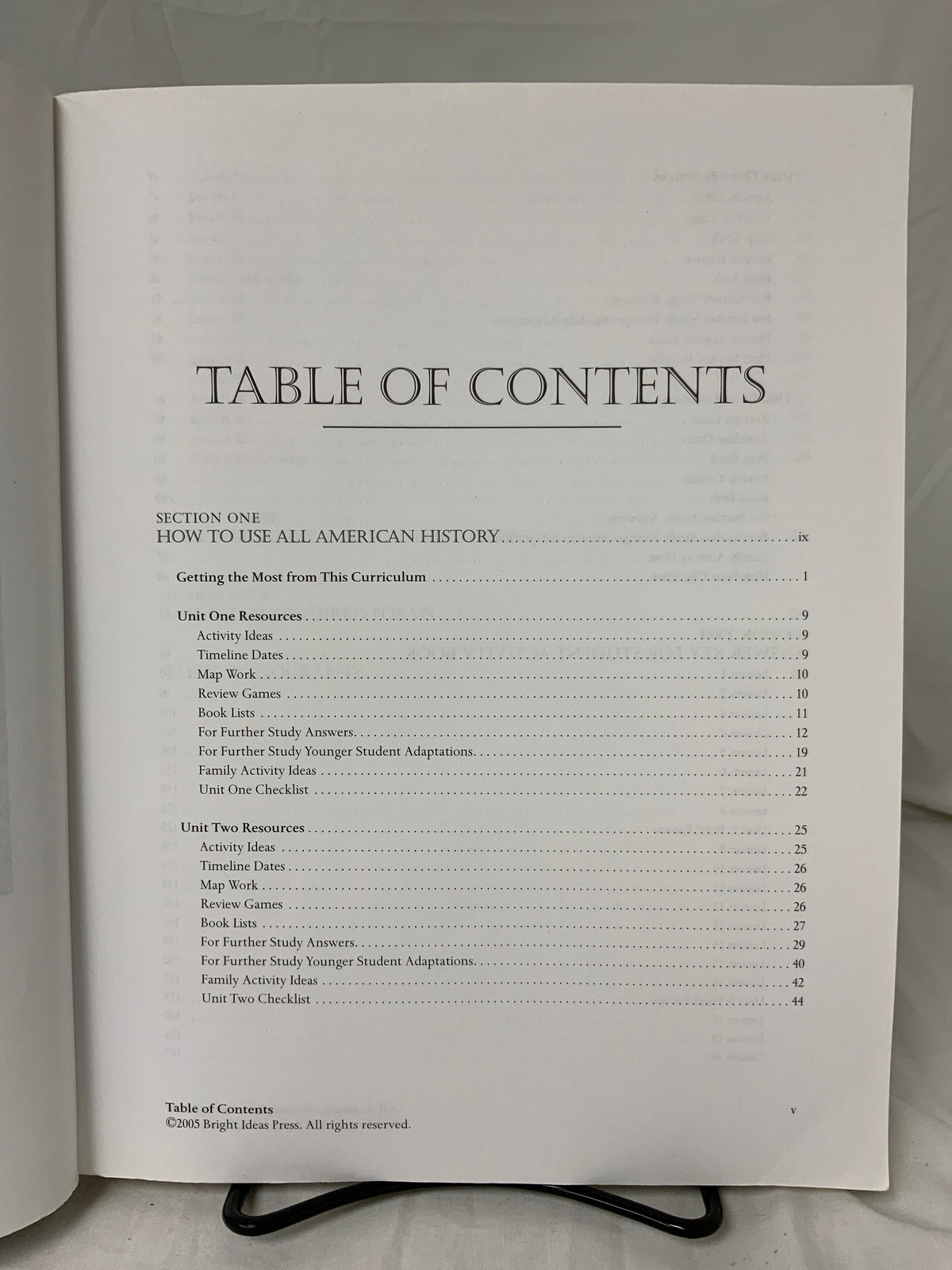 All American History Volume 1 Teacher's Guide & Answer Key