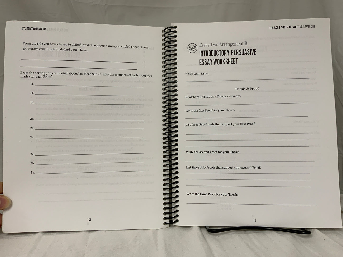 The Lost Tools of Writing Level 1 Student Workbook