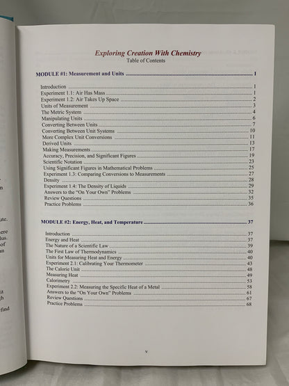 Exploring Creation with Chemistry (2nd Ed.) Textbook