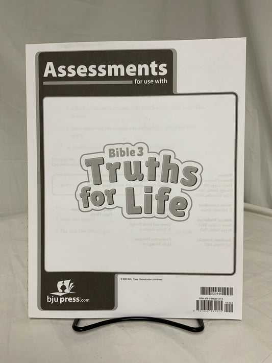 BJU Bible 3: Truths for Life (1st Ed.) Assessments