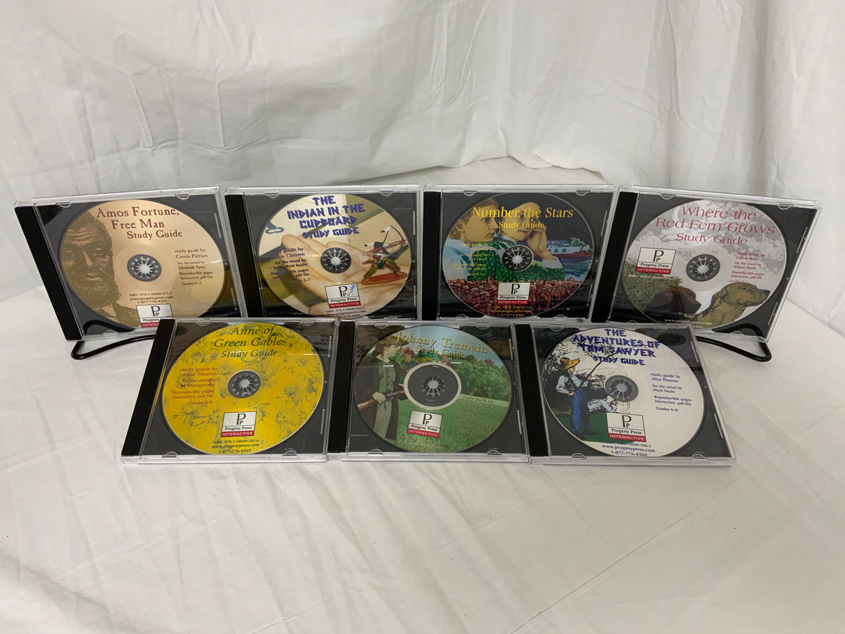 Progeny Press Study Guide CDs (Grades 5-8) Set of 7