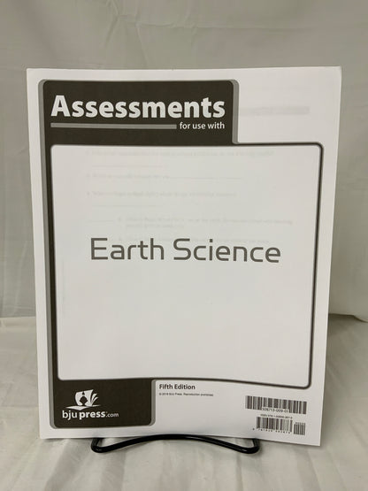 BJU Earth Science (5th Ed.) Assessments