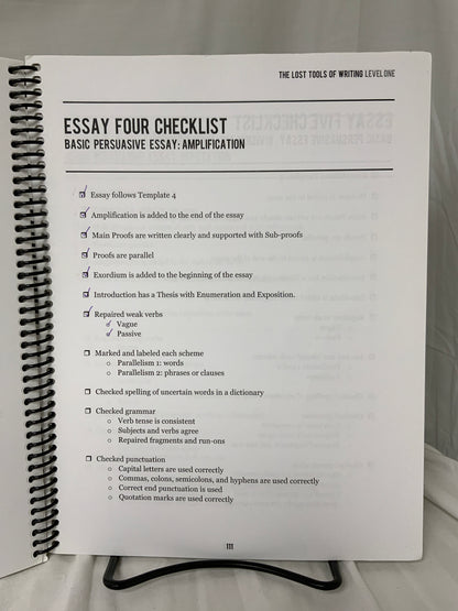 The Lost Tools of Writing Level 1 Student Workbook