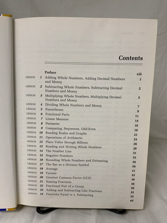 Saxon Math 76 (2nd Ed.) Textbook