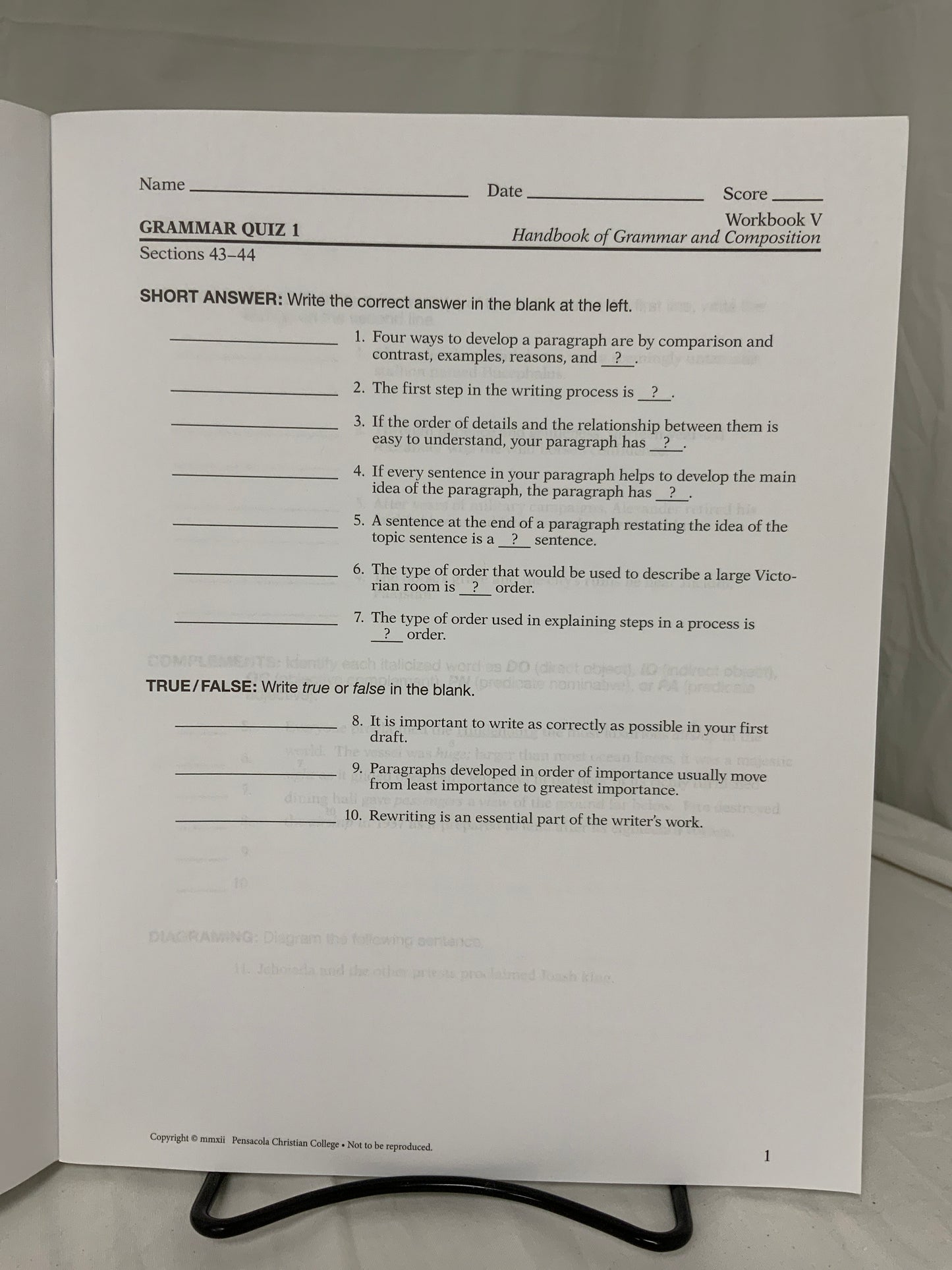 Abeka English 11 Student Kit (Set of 4)