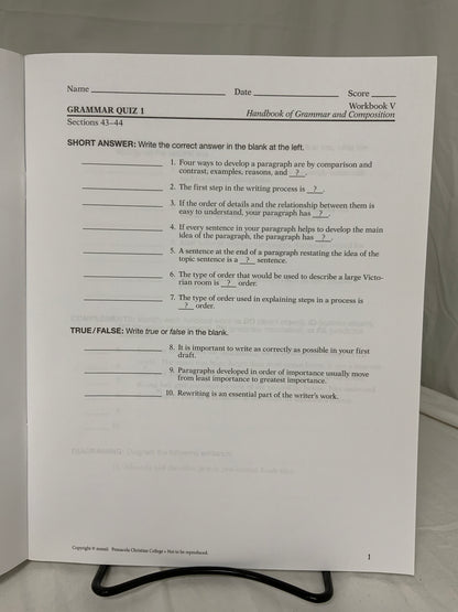 Abeka English 11 Student Kit (Set of 4)